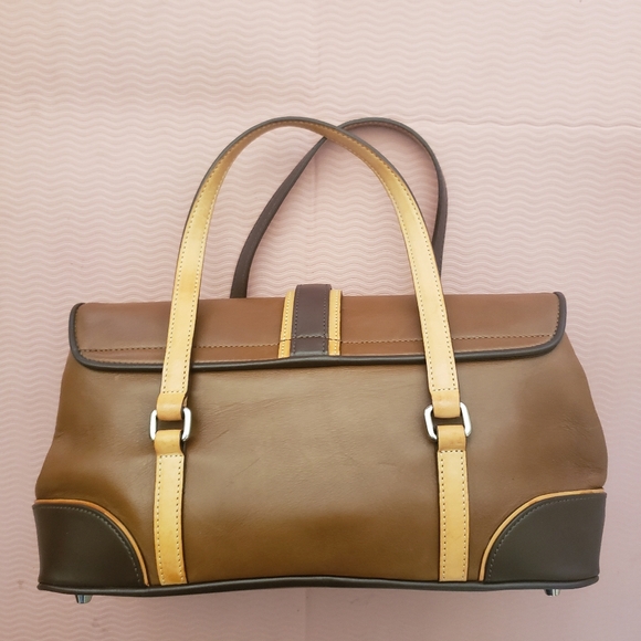 Coach Limited Edition 7547 Hampton Leather Satchel Brown Tan Y2K Vintage - Picture 3 of 16